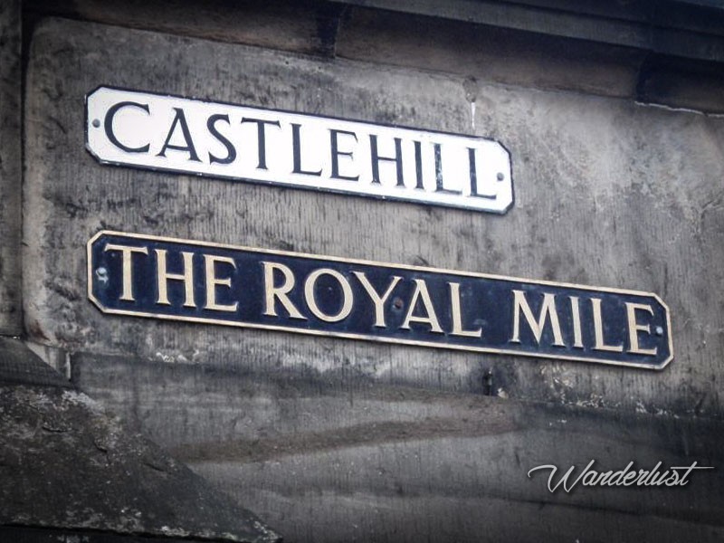 Royal Mile - Cartello Castlehill